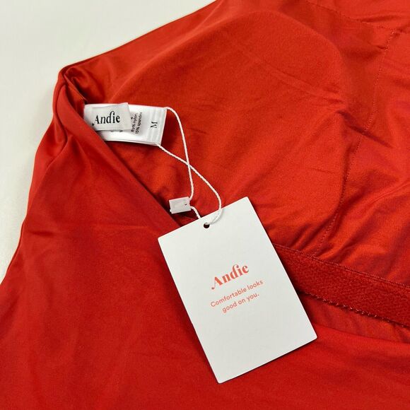 ANDIE Luzon One Piece Swimsuit Orange Chili Pepper Halter Women's Medium NWT - Picture 5 of 12